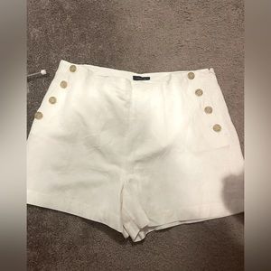 🌊 NET Coastal grandmother linen shorts